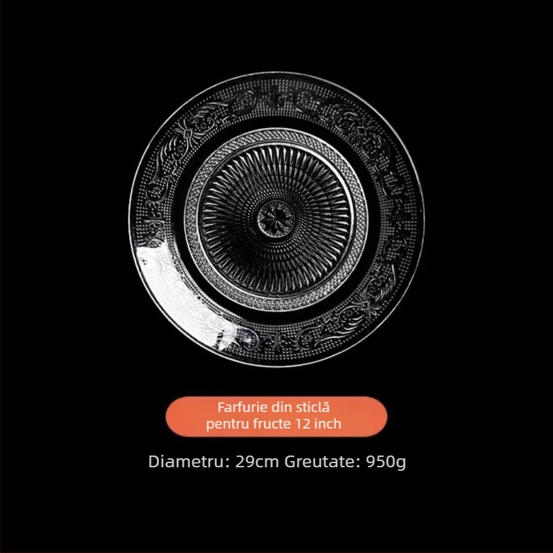 Farfurie pentru fructe din oțel inoxidabil, stil exterior, design simplu