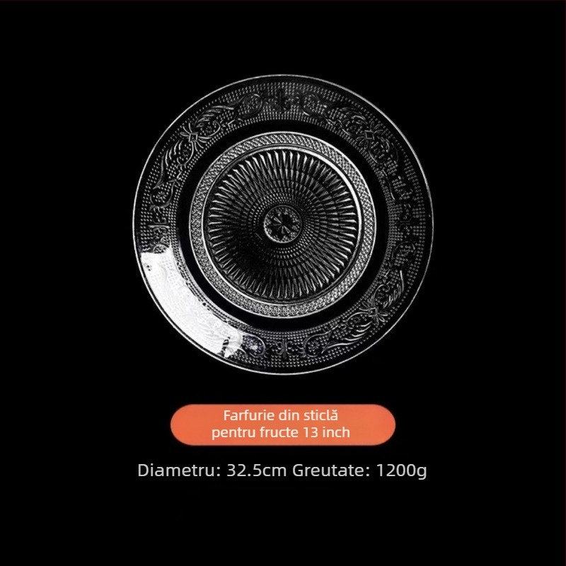 Farfurie pentru fructe din oțel inoxidabil, stil exterior, design simplu