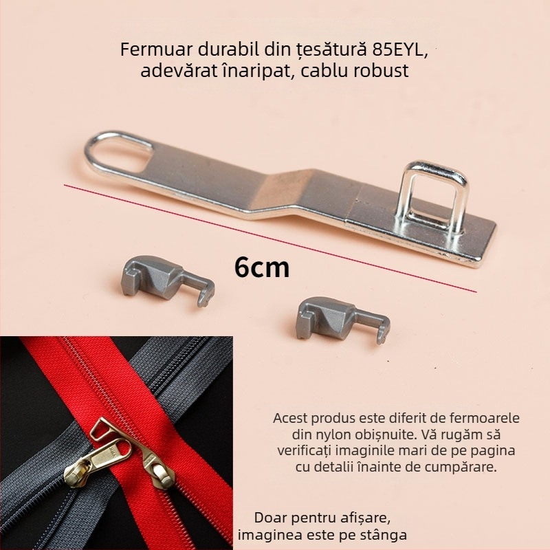 Încuietoare fermoar bagaje – Ykks, aliaj zinc, stil trompă de elefant, pentru uz casnic și genți, produs special