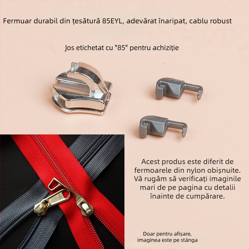 Încuietoare fermoar bagaje – Ykks, aliaj zinc, stil trompă de elefant, pentru uz casnic și genți, produs special