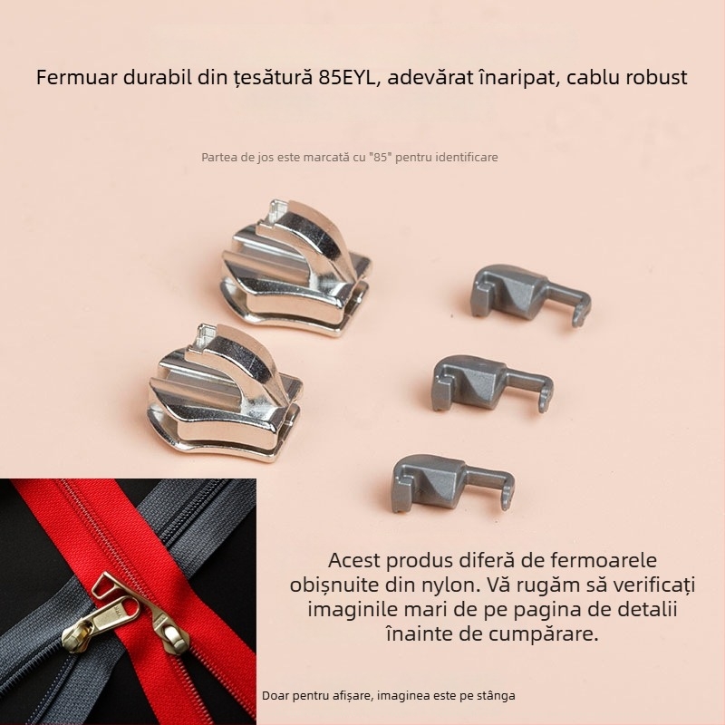 Încuietoare fermoar bagaje – Ykks, aliaj zinc, stil trompă de elefant, pentru uz casnic și genți, produs special