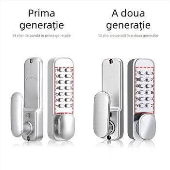 OSPON încuietoare cu combinație mecanică din aliaj de zinc, încuietoare simplă, pentru uși interioare, uși din lemn, uși din fier, uși decorative din aluminiu și porți