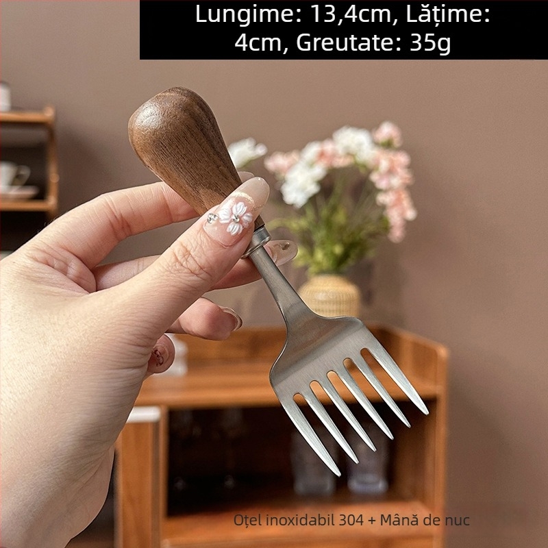 Lingură din oțel inoxidabil în formă de urs, stil simplu, finisaj oglindă, personalizare disponibilă