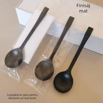 Linguri de plastic de unică folosință, ambalate individual, design îngroșat, material PP, pentru takeout și deserturi