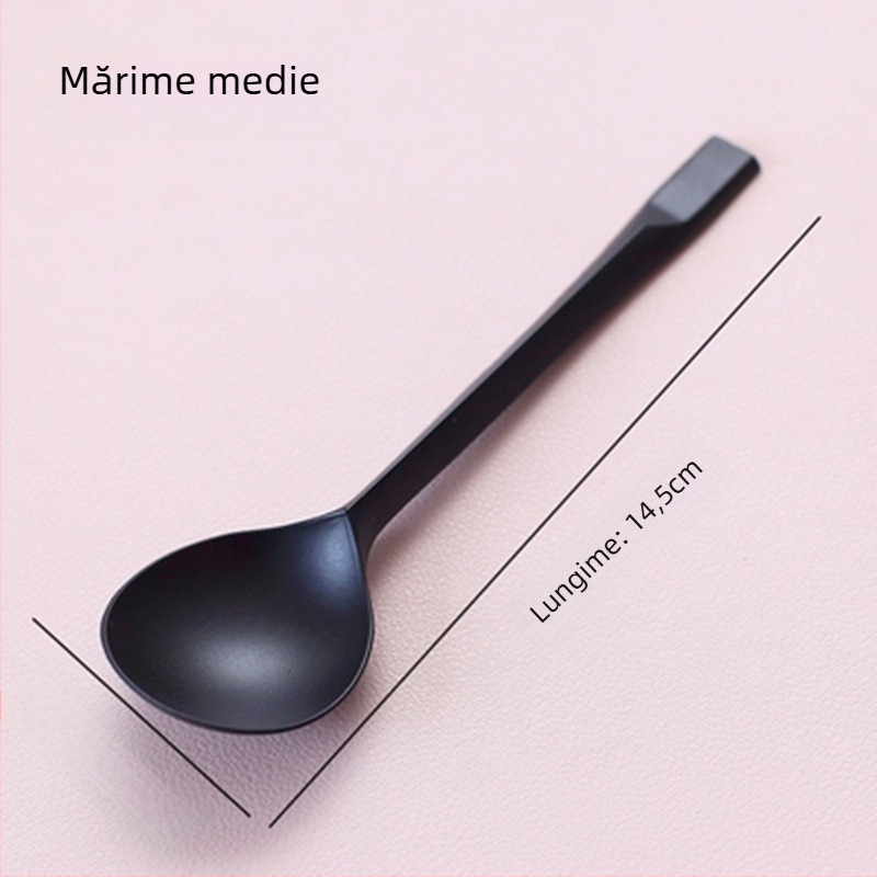 Linguri de plastic de unică folosință, ambalate individual, design îngroșat, material PP, pentru takeout și deserturi