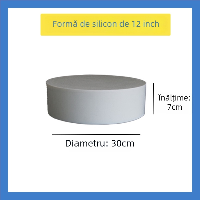 Formă rotundă din silicon pentru prăjituri, decor fondant DIY și practică de glazură
