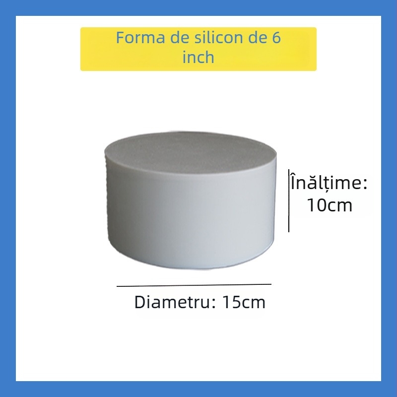 Formă rotundă din silicon pentru prăjituri, decor fondant DIY și practică de glazură