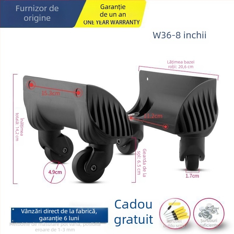 Roată pentru bagaje Unique ABS – roată universală, accesorii pentru genți, înlocuire roată