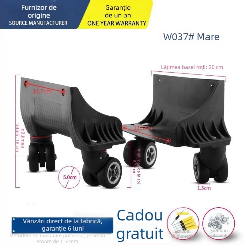 Roată pentru bagaje Unique ABS – roată universală, accesorii pentru genți, înlocuire roată