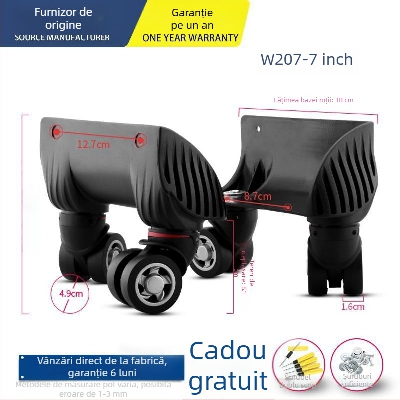Roată pentru bagaje Unique ABS – roată universală, accesorii pentru genți, înlocuire roată
