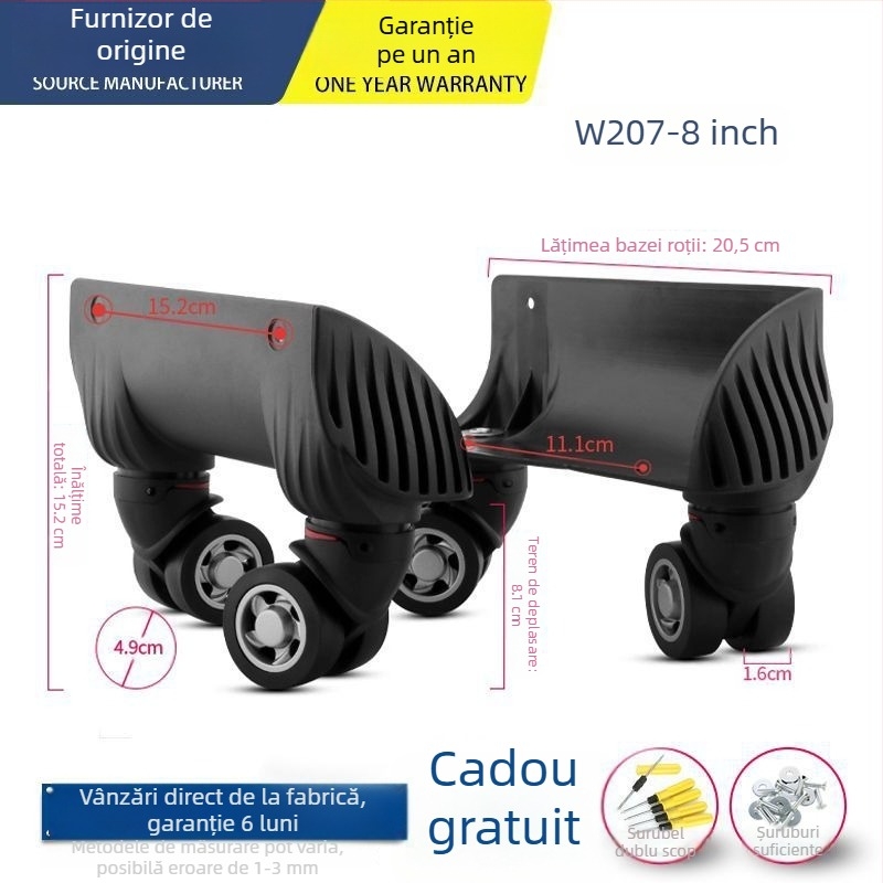 Roată pentru bagaje Unique ABS – roată universală, accesorii pentru genți, înlocuire roată