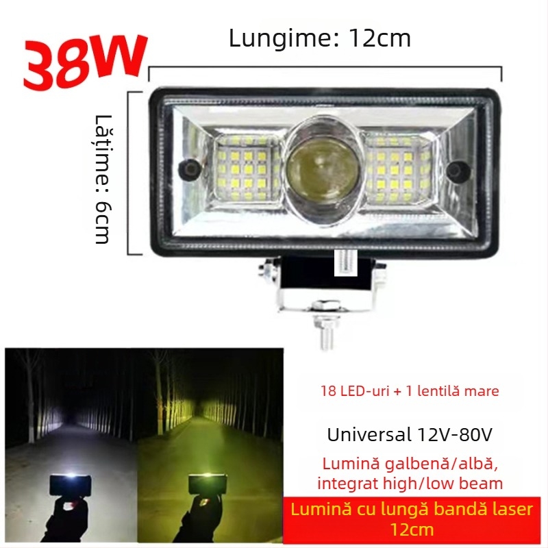 Far de automobil LED (78W, 12-80V, 12000 lm, 6000-6500K)