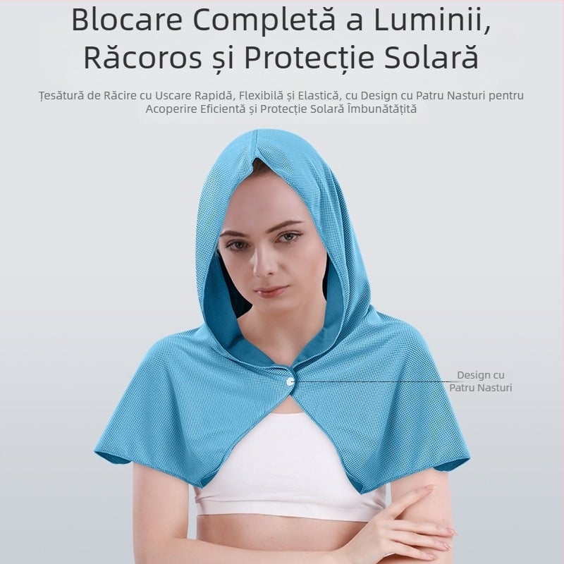 Șal răcoros pentru cap pentru sport – multifuncțional, uscare rapidă, protecție solară