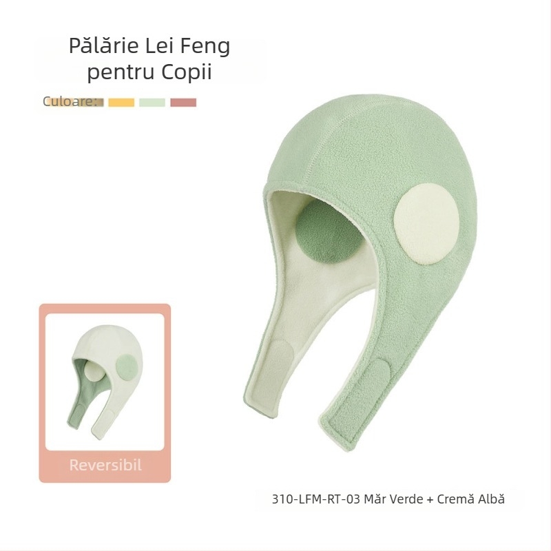 Șapcă sport cu protecție pentru urechi, dublu strat din fleece, pentru activități în aer liber și schi, material poliester, unisex adulți