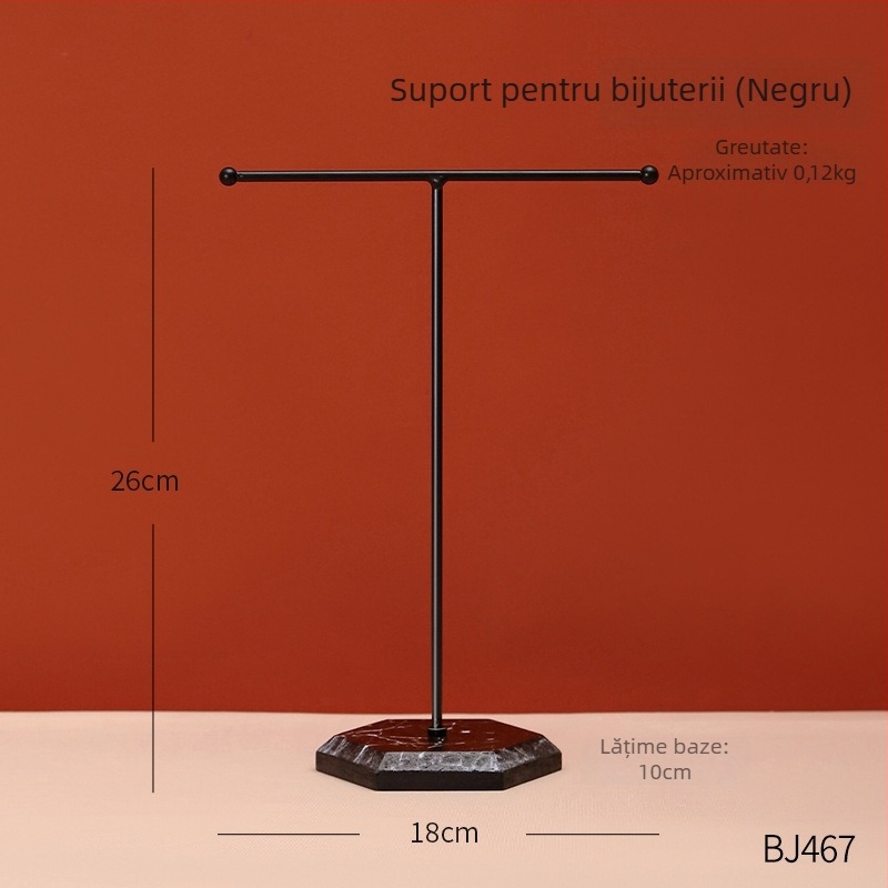 Suport pentru bijuterii cu motiv de cer nordic geometric, cinci niveluri, din fier artistic, pentru depozitare pe birou, protecție împotriva prafului