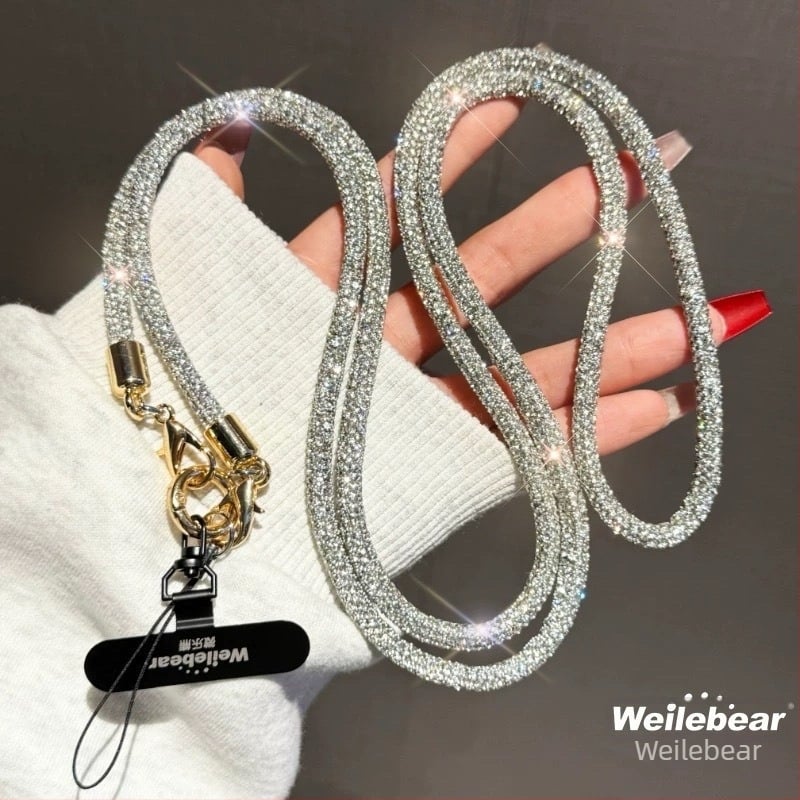 Lanyard pentru telefonul mobil, stil feminin, șnur PP, cataramă din plastic, ambalaj individual