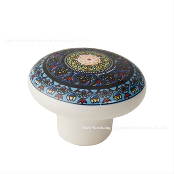 Mâner ceramic rotund pentru dulap, stil Nordic, forjat
