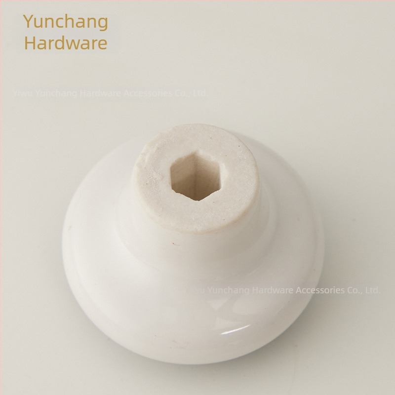 Mâner ceramic rotund pentru dulap, stil Nordic, forjat