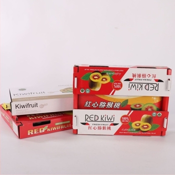 Cutii pentru fructe/daruri din carton ondulat, cu imprimare offset și ștampilare la cald; fără logo; material: carton