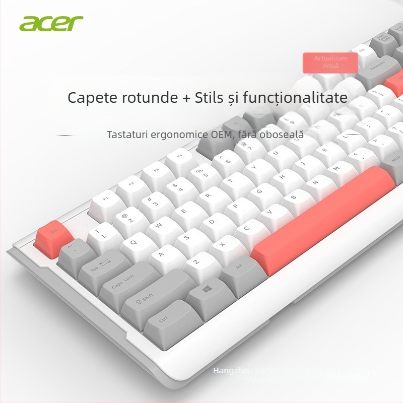 Set tastatură și mouse cu keypad numeric, conexiune USB, utilizare în birou