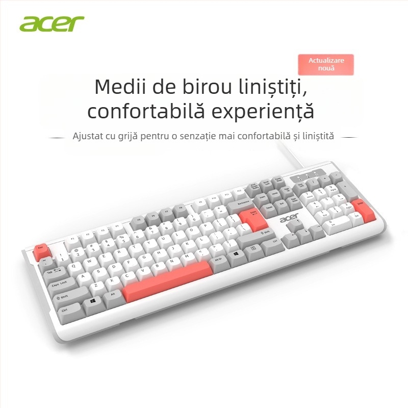 Set tastatură și mouse cu keypad numeric, conexiune USB, utilizare în birou