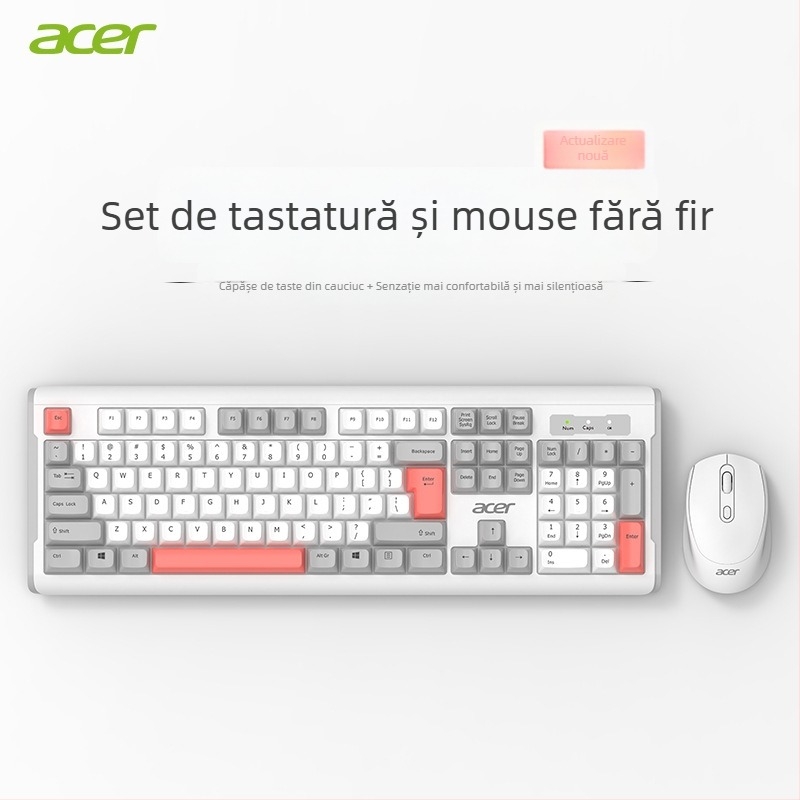 Set tastatură și mouse cu keypad numeric, conexiune USB, utilizare în birou