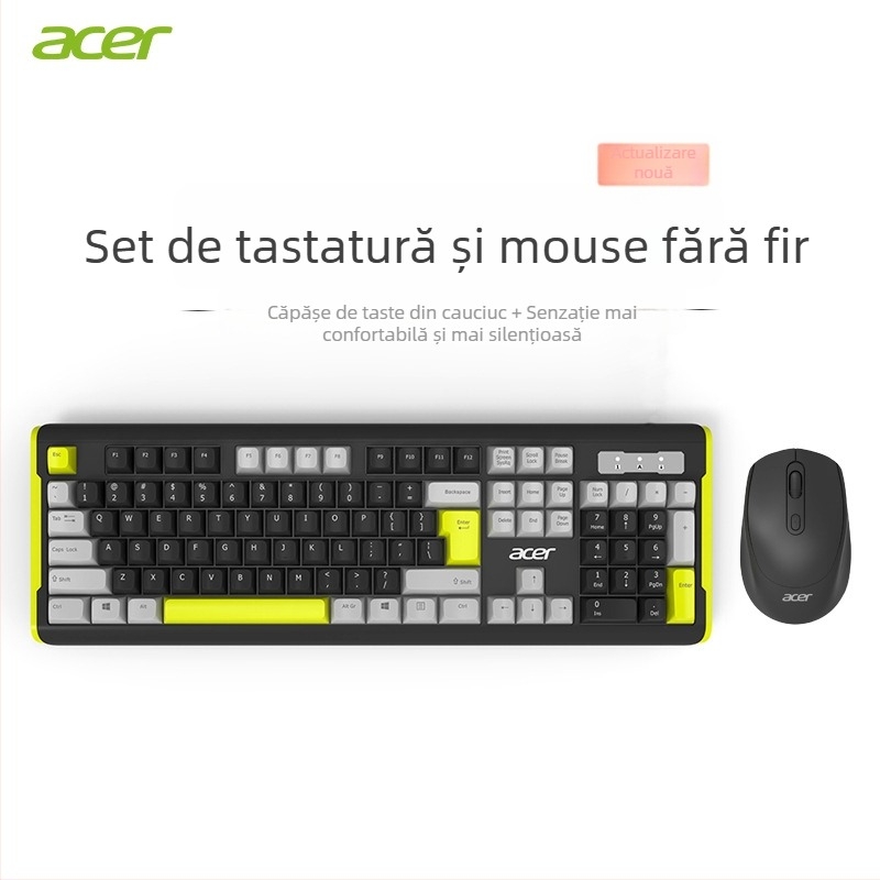 Set tastatură și mouse cu keypad numeric, conexiune USB, utilizare în birou
