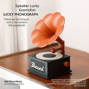 Difuzor Bluetooth cu microfon karaoke încorporat – Bluetooth 5.3, 6W, baterie 1200–2000mAh, interval de frecvențe 20Hz–20kHz, SNR ≥70dB