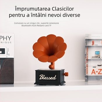 Difuzor Bluetooth cu microfon karaoke încorporat – Bluetooth 5.3, 6W, baterie 1200–2000mAh, interval de frecvențe 20Hz–20kHz, SNR ≥70dB