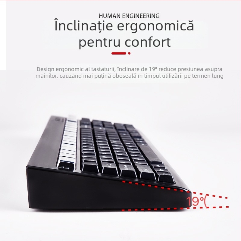 Tastatură pentru casă de marcat, 101 taste, cablată, interfață USB/PS2, ABS plastic, impermeabil