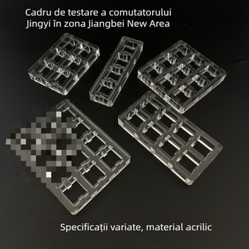 Cadru acrilic pentru testarea switch-urilor Cherry MX, pentru tastatură mecanică — keypad numeric, conectare prin cablu