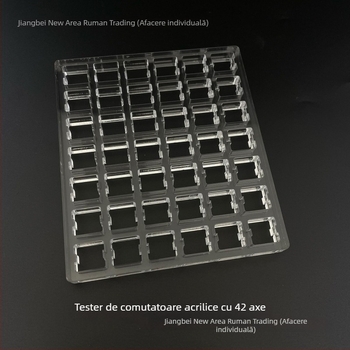 Cadru acrilic pentru testarea switch-urilor Cherry MX, pentru tastatură mecanică — keypad numeric, conectare prin cablu
