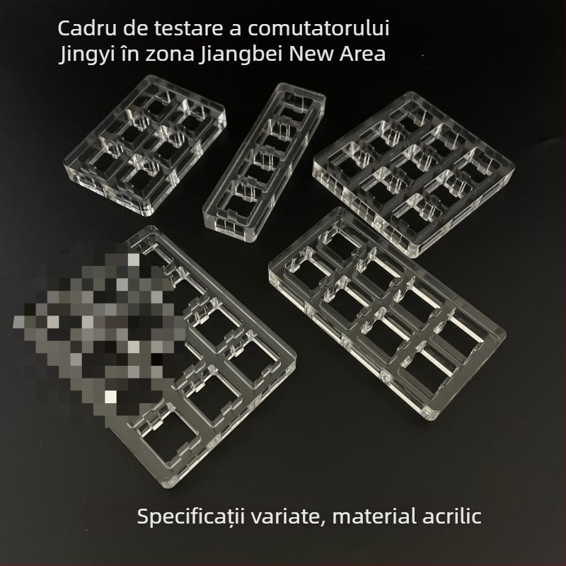 Cadru acrilic pentru testarea switch-urilor Cherry MX, pentru tastatură mecanică — keypad numeric, conectare prin cablu