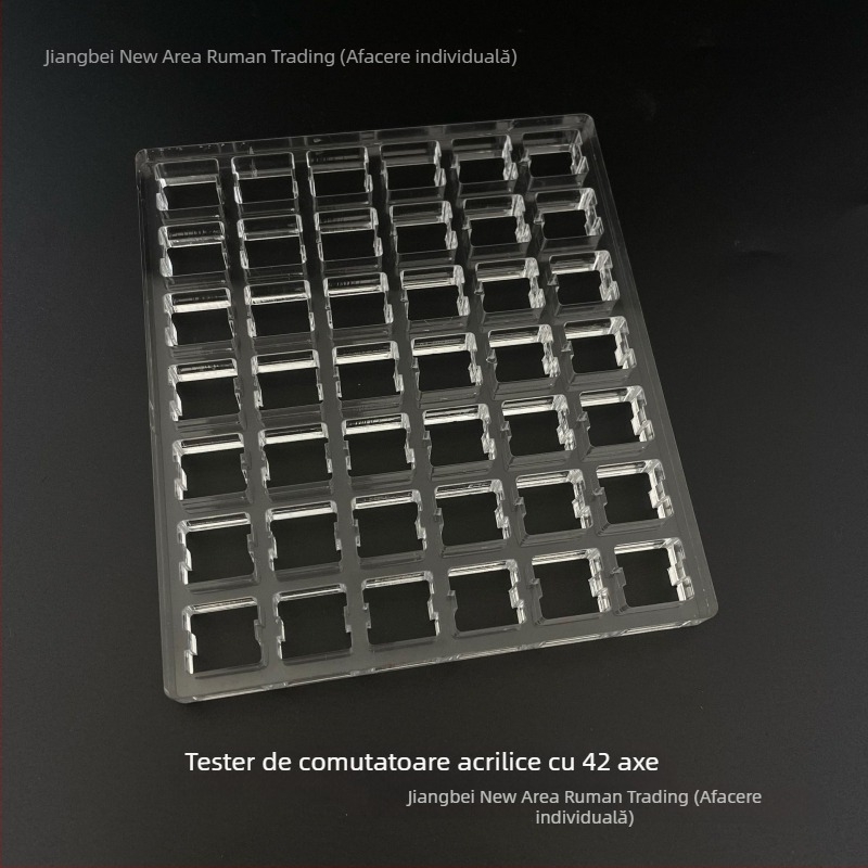 Cadru acrilic pentru testarea switch-urilor Cherry MX, pentru tastatură mecanică — keypad numeric, conectare prin cablu