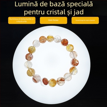 Lumină LED portabilă pentru inspectia bijuteriilor, bază din cristal, 20W, 5V, temperatură de culoare reglabilă 2500K–9900K