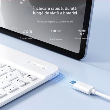 Set de tastatură Bluetooth și mouse fără fir pentru dispozitive Huawei, Xiaomi și Apple