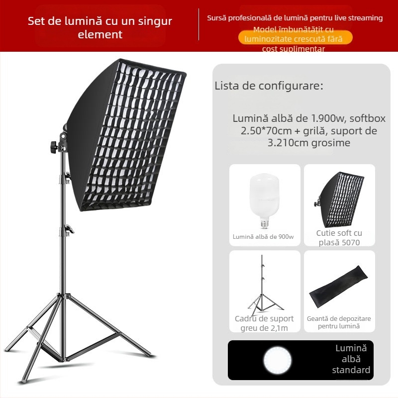 Lumină LED pentru streaming live, portretografie — 10-50W, 220V, Yu Guang, trei temperaturi de culoare