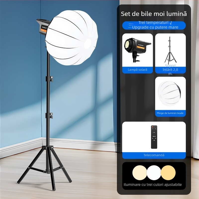 Lumină de umplere LED YM-SS-600, 100W, 3 temperaturi de culoare, 110-220V, pentru fotografie live