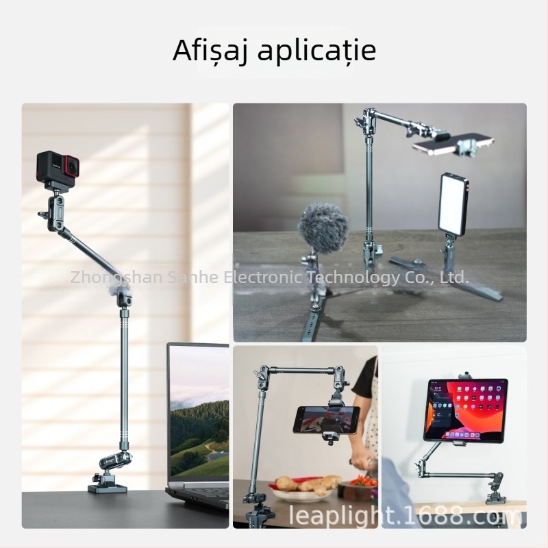 LEAPLIGHT suport de masă pentru telefon, filmare de sus, din aluminiu, stil universal