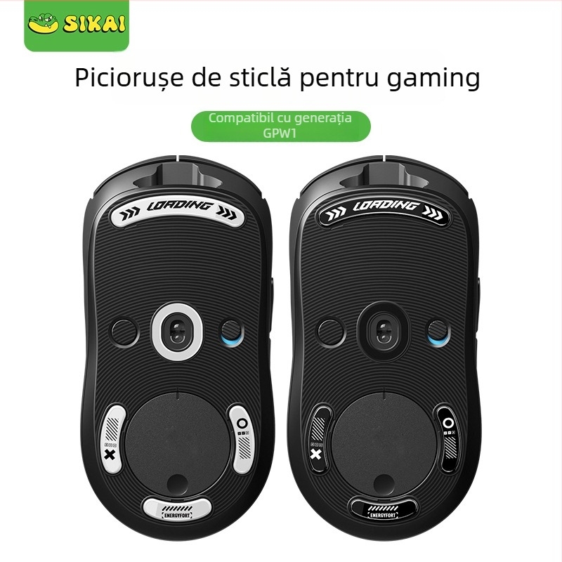 Set de tălpi pentru mouse din sticlă temperată pentru GPW1 generație – alunecare ridicată, formare la rece, proces OEM