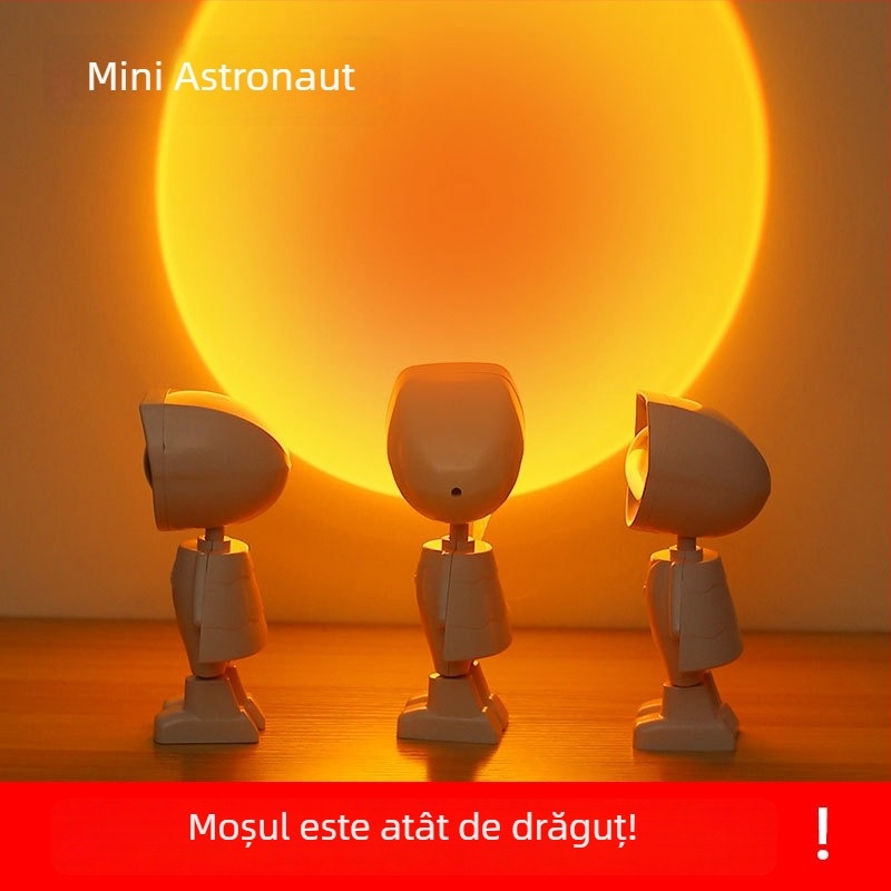 Lampă ambientală apus de soare pentru fotografie și transmisiuni live — alimentare USB cu baterie încorporată; fără control inteligent; alte caracteristici