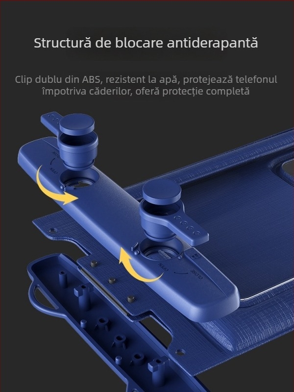 Husă impermeabilă pentru telefon IPX8, cu ecran tactil, design plutitor din burete, curea crossbody, volum mare, potrivită pentru telefoane până la 7,2 inch