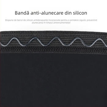 Manșete pentru brațe pentru activități în aer liber — material Spandex/Lycra, silicon antiderapant pe partea superioară, logo imprimat, cusături cu patru ace pe șase fire, unisex