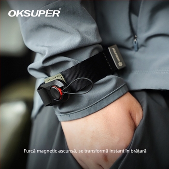 Bretea de încheietură pentru cameră, cu eliberare rapidă, închidere magnetică, anti-pierdere, anti-cădere (Brand OKSPUER; Model Rotten Wood Series; Lansare pe piață: 2024; Serviciu post-vânzare: National Joint Insurance; Factură disponibilă)