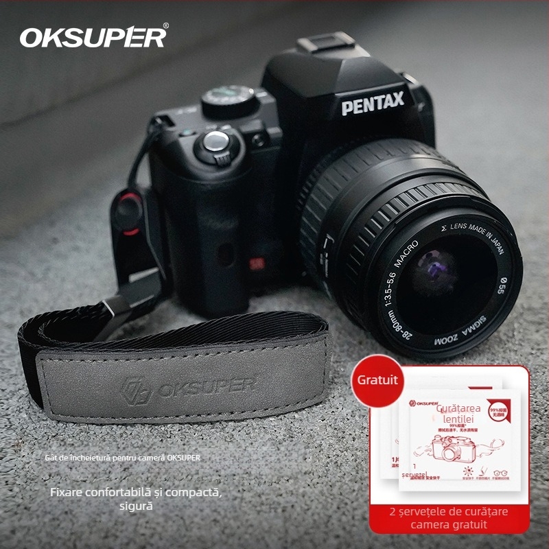 Bretea de încheietură pentru cameră, cu eliberare rapidă, închidere magnetică, anti-pierdere, anti-cădere (Brand OKSPUER; Model Rotten Wood Series; Lansare pe piață: 2024; Serviciu post-vânzare: National Joint Insurance; Factură disponibilă)