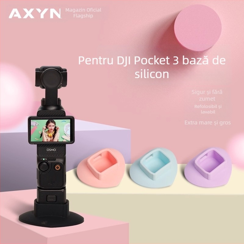 Carcasă din silicon pentru Pocket3 cu suport anti-alunecare și extensie