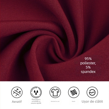 Set medical în două piese (split) – poliester-elastan 95%+, uscare rapidă, decolteu în V, mâneci scurte, unisex