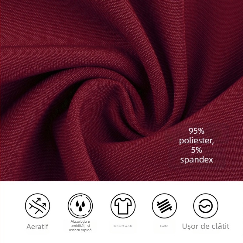 Set medical în două piese (split) – poliester-elastan 95%+, uscare rapidă, decolteu în V, mâneci scurte, unisex