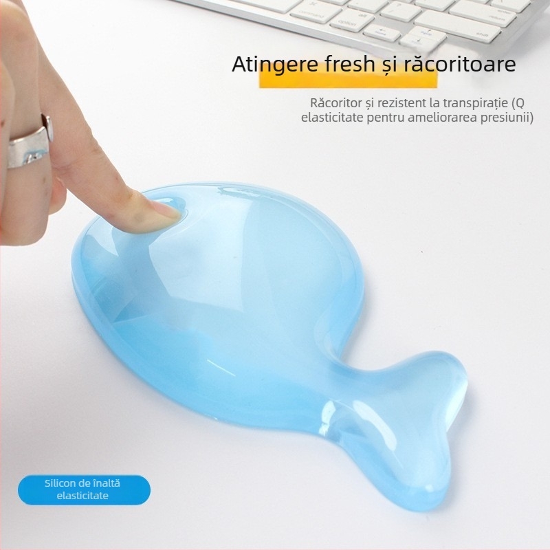 Suport pentru încheietura mouse-ului - Silicon, Model zzw, Greutate 150 g, O singură față, Ușor de curățat