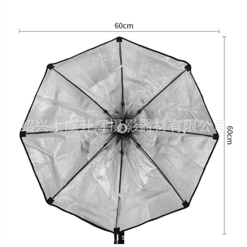 Set de iluminat fotografic cu softbox în formă de umbrelă și cap lampă cu montaj rapid; Model SHB-001; Materiale: husă Oxford; Include: soft box, țesătură moale, husă; Certificat CE; Greutate 0.7 kg